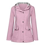 Atmungsaktiv Regenjacke Damen, 100% Wasserdicht, Atmungsaktiv Regenmantel Travel Regen Poncho Regen Zubehör für Damen Herren Regenbekleidung Regencape für Wandern Radfahren Camping R