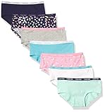 Calvin Klein Mädchen Modern Cotton, Multipack Hipster-Hschen, Blaugrün/Symphony/Sternrosa/Heather Grey/Hellblau/Star Swirl/Weiß, X-Larg