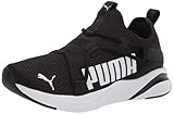 PUMA Herren Softride Rift Slipper Laufschuh, schwarz/weiß, 45 EU