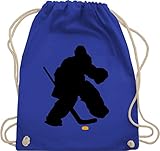 Shirtracer Eishockey Trikot Ersatz - Eishockeytorwart Towart Eishockey - Unisize - Royalblau - eishockey torwart - WM110 - Turnbeutel und Stoffbeutel aus Baumw