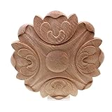 Gaodpz Runde Onlay Applique Holz Holzschnitzerei Aufkleber Möbel Wand Ecke Dekor Schränke Spiegel Dekoration Zubehör (Farbe : C)