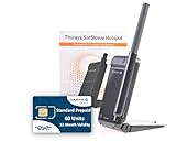 OSAT Thuraya Satsleeve Hotspot Satellitentelefon und Standard SIM Karte mit 60 Einheiten (40 Minuten) mit 365 Tagen Gültigk