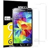 NEW'C 2 Stück, Schutzfolie Panzerglas für Samsung Galaxy S5 Mini, Frei von Kratzern, 9H Härte, HD Displayschutzfolie, 0.33mm Ultra-klar, Ultrabeständig