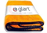 Glart 44WG Watergate super saugfähiges Auto Mikrofasertuch-Trockentuch, 60x90 cm, orange, 1 St. Microfasertuch f. Autopflege, zum Trocknen vor Autopolitur und nach Felgenbü