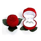LHYLHY Rote Rosen-Ring-Kasten personifizierte Wedding Geschenk-Kasten-Verpflichtungs-Box Schmuck Verpackung Box Wedding (Color : 1)