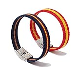 Elastische Armbänder für Herren, 2 Farben der spanischen Flagge Bandera de Españ