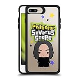 Head Case Designs Offizielle Harry Potter Severus Snape Deathly Hallows XLV Schwarz Stossfeste Doppelschutzhülle für Apple iPhone 7 Plus/iPhone 8