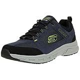 Skechers Men's Oak Canyon Sneakers, Blue (Navy Lime Nvlm), 11 (46 EU)