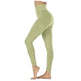 Samore Leggings Damen lang mit Handytasche Tights High Waist Yogahose Sp