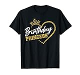 Birthday Girl it's My Birthday Princess Crown Queen in Heart T-S