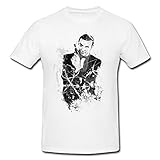 Sean Connery James Bond II Art T-Shirt Herren, weiß mit Aufdruck