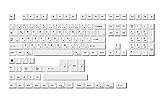 HK Gaming Farbsublimations-Tastenkappen | Kirschprofil | Dicke PBT-Tastensätze für mechanische Tastatur (139 Tasten, Katakana)