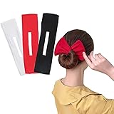 Flexibles wiederverwendbares Brötchen，Deft Bun，Elegantes mehrfarbiges Tuch Magic Clip，French Twist Frisur Donut Brötchen Ehemalige Maker Frisur Must-haves Werkzeug (3 Stück)