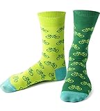 Nanushki unisex lustige verrückte Motiv Socken Fahrrad Radfahren (Tour de Green, 44-46, numeric_44)