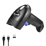 NetumScan Kabelloser 2D-Barcode-Scanner - Tragbarer Barcode-Leser/Scanner QR PDF417 DataMatrix Maxicode für PC NSL8