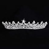 Braut Hochzeit Tiara und Kronen Haarschmuck Kristall Strass Festzug Prom Tiara Haarteil Ornament akrib