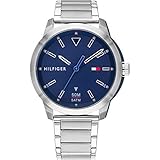 Tommy Hilfiger Herren Analog Quarz Uhr mit Edelstahl Armband 1791620