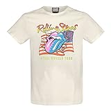 Amplified The Rolling Stones T-Shirt 'Steel Wheels' (Natur) Gr. XL, beig