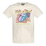 Amplified The Rolling Stones T-Shirt 'Steel Wheels' (Natur) Gr. XXL, beig
