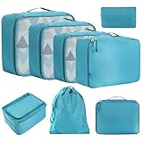Eono Essentials 8-Pcs Lightweight Luggage Packing Organizers Packing Cubes for T