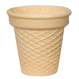 Halbsüße Softeisbecher - Waffelbecher - groß mit Doppelrand - 78mm lang - 66mm Durchmesser - für Softeis - Eis - oder als Backform für Muffin & Cupcakes - Inhalt: 320 Stück