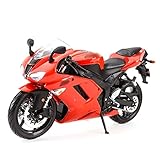 HSSM 1:12 Für K-awsaki Für N-inja ZX-6R ZX-10R Motorradmodell Kinderspielzeug Erwachsene Dekoration Diecast Motorcycle (Color : Red)