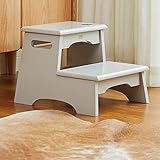 Tritthocker für Kinder, zweistufiger Stehhocker für Kleinkinder, Kinder, Töpfchentraining, Küchenhelfer, maximale Tragfähigkeit ca. 150 kg