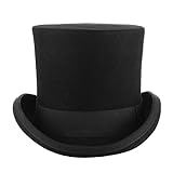 GEMVIE Zylinderhut Magic Partyhüte Erwachsenenhut Hoher Hut für Damen Herren M Kopfumfang 56cm-58