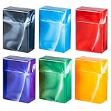 Zigarettenbox King Size Big Pack Maxi XXL Box für ca 32 85mm Zigaretten Kunststoff Zigarettenschachtel marmoriert (Alle - 6 Boxen)