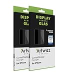 Artwizz CurvedDisplay (2er Pack) Schutzglas geeignet für [iPhone SE (2020) / 8/7 / 6S / 6] - Displayschutz aus Panzerglas mit 100% Display-Abdeckung - Schw