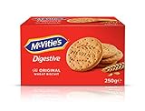 McVitie's Digestive 1 x 250 g – knusprige Kekse aus Großbritannien – unvergleichlich leckere Bisquits nach traditioneller Rezeptur – Orig