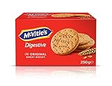 McVitie's Digestive 1 x 250 g – knusprige Kekse aus Großbritannien – unvergleichlich leckere Bisquits nach traditioneller Rezeptur – Orig