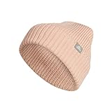 adidas Women's Fashioned Fold Beanie, Vapour Pink/Grey/Silver Metallic, One S