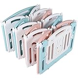 Aktivitätszaun, Faltbarer Baby Sicherheitsspielzaun Abschließbar Faltbarer Baby Laufstall Baby Laufstall für Jungen Mädchen Babys für Indoor O