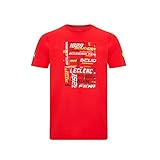 Ferrari - Offizielle Formel 1 Merchandise 2021 Kollektion - Herren - Driver Tee - Kurze Ärmel - Leclerc - Red - XL