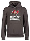New Era - NFL Tampa Bay Buccaneers Team Logo and Name Hoodie - Dunkelgrau Farbe Dunkelgrau, Größe M