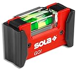 Sola GO! CLIP - Mini-Wasserwaage aus glasfaserverstärktem Kunststoff - Sola Wasserwaage klein für Elektriker - kleine Pocket-Wasserwaage - mit Gürtelk