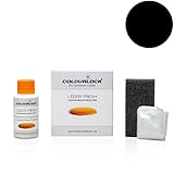 COLOURLOCK Leder Fresh Tönung Mini 30 ml F-Standard-Farbe F034 schwarz (Lederfarbe, Farbauffrischung), beseitigt Schrammen, Ausbleichungen und Abnutzung an L