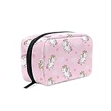 Hengpai Einhorn Cartoon Prinzessin Himmel Kawaii Tier Kosmetiktasche Reißverschluss Kulturtasche Reisetasche Damen Quadratische Make-up Pinsel T