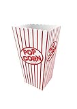 Henbrandt 10 Stück Popcorn Boxen Popcorntüten Rot, Pappe für Snacks Süßigkeitenbehälter Partytüten für Filmabend Kino Snack Retro Party Geburtstag Hochzeit Geschenk