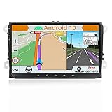 YUNTX Android 10.0 Autoradio Compatible Avec VW Passat/Golf/Skoda/Seat - GPS 2 Din - Caméra arrière et Canbus GRATUITES - 9 Zoll - Soutien DAB+ /Commande au Volant / 4G / WiFi/Bluetooth/Mirrorlink