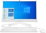 HP 21-b0005ng (20,7 Zoll / Full HD) All-in-One PC (Intel Celeron J4025, 8GB DDR4 RAM, 256GB SSD, Intel Grafik, Windows 10, QWERTZ, DVD-Laufwerk) weiß