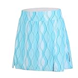 beroy Damen Radrock Shorts mit gepolstertem Radrock, Hosen-Rock mit 3D-Polsterung (blau, S)