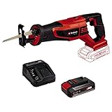 Einhell Akku-Universalsäge TE-AP 18/28 Li BL Power X-Change (Li-Ion, 18 V, 28 mm Hubhöhe, bürstenloser Motor, drehbarer Hauptgriff, Anti-Vibrations-Funktion, inkl. 2,5 Ah Akku und Ladegerät)