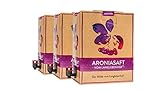 Langlebenhof Aroniasaft 100% Direktsaft, Bio ohne Zusatzstoffe 3 x 3 Liter Saftbox