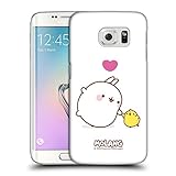 Head Case Designs Offizielle Molang Freunde Für Immer Molang Und Piu Piu Harte Rueckseiten Handyhülle Hülle Huelle kompatibel mit Samsung Galaxy S6 Edg