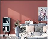 Vliestapete 9,5 m x 0,53 m Nicht Selbstklebende Modern Einfach Tapete Moderne Wanddeko Tapetenrollen Design Wand Dekoration Wohnzimmer Schlafzimmer Büro Flur(Dunkelrot)