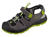 KEEN 1023276 Fischersandale, Steel Grey/Chartreuse, 30 EU