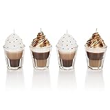Weltbild Duftkerzen im Glas Coffee 4er Set - Duftkerzen Geschenkset Kerzen im Glas Kerze Kaffeeduft & Vanilleduft | Duftkerzen Set Kerze im Glas als Kerzen Deko Kerze Entspannung & Kerze Geschenk