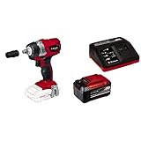 Einhell Akku Schlagschrauber TE-CW 18 Li BL Power X-Change (Lithium Ionen, 18 V, 215 Nm, LED Licht, Bit-Adapter zum Schrauben, inkl. 5.2 Ah Akku und Ladegerät)